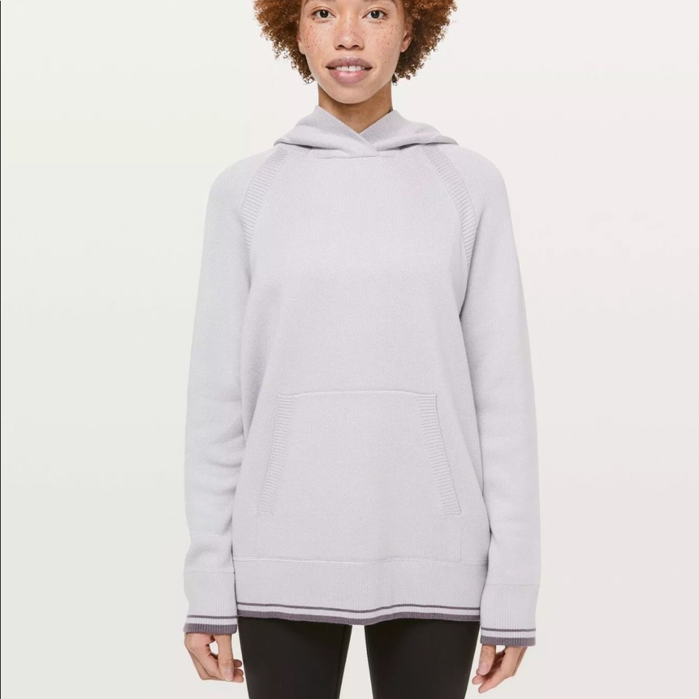Lululemon Womens Soothe Away Hoodie Sweater Stargaze / Graphite Purple Size M/L
